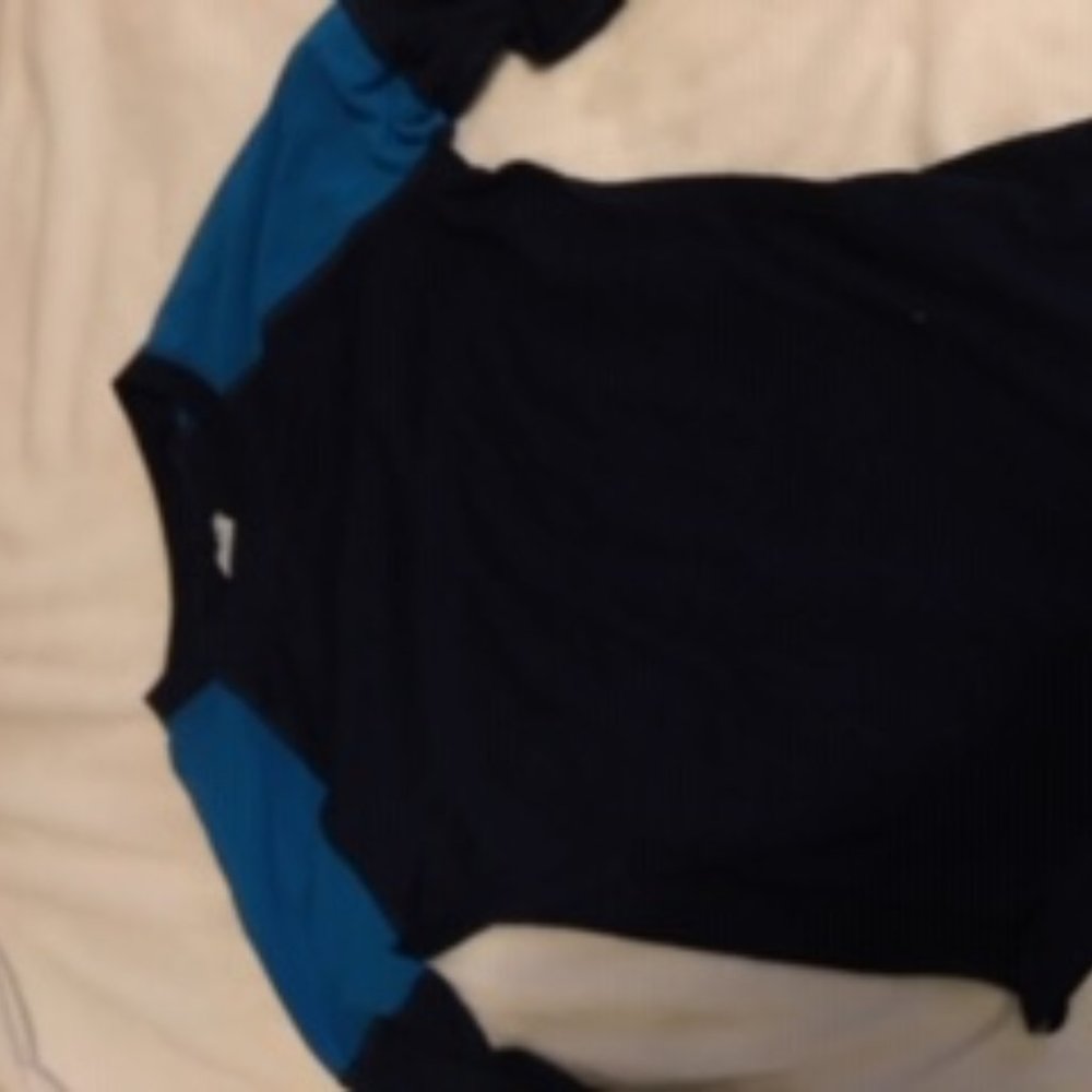 Blue Long-Sleeve workout top